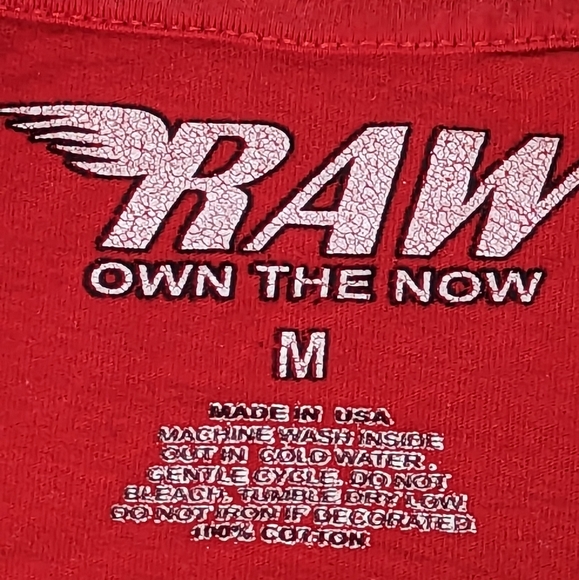 RAWYALTY BOMB RAW DRIP RED CHENILLE TEE-RED Medium - Picture 9 of 9